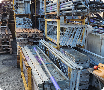 Andamios europeos y herramientas